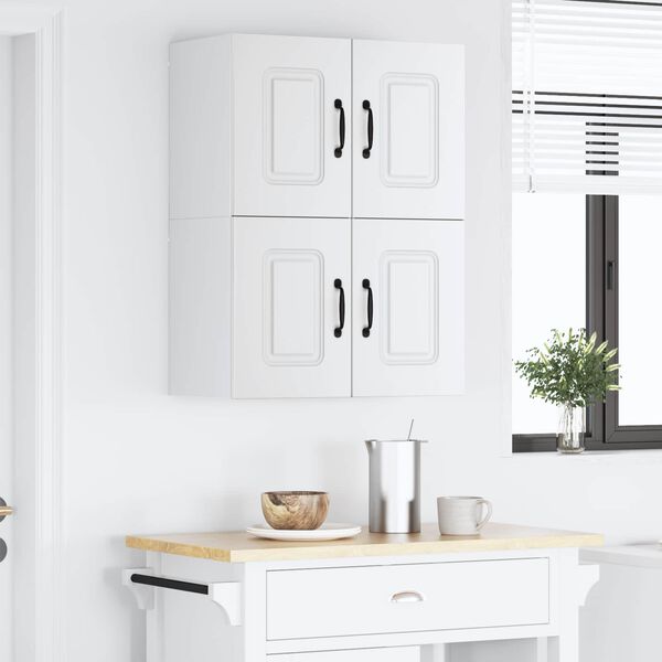 vidaXL Armoire de cuisine Kalmar 2 pcs Blanc 60 x 31 x 40 cm