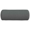 vidaXL Coussins d'accent 2 pcs Gris fonc&eacute; &Oslash; 15 x 40 cm tissu