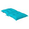 vidaXL Coussins de chaise de jardin &agrave; dossier bas lot de 4 turquoise