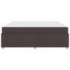 vidaXL Cadre de lit avec matelas Marron fonc&eacute; 180 x 200 cm tissu