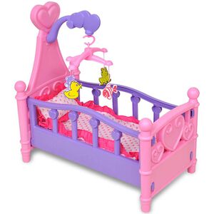 vidaXL Lit de poup&eacute;e pour chambre d'enfants Rose et violet