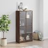 vidaXL Buffet haut avec portes ch&ecirc;ne marron bois d'ing&eacute;nierie
