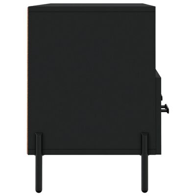 vidaXL Meuble TV noir 102x36x50 cm bois d'ingénierie