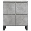 vidaXL Buffets 3 pcs gris béton bois d'ingénierie