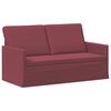 vidaXL Canap&eacute; 2 places Bordeaux 150 x 81 x 82 cm Tissu