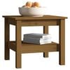 vidaXL Table basse Marron miel 45x45x40 cm Bois massif de pin