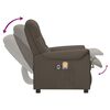 vidaXL Fauteuil de massage électrique Gris Similicuir