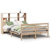 vidaXL Lit biblioth&egrave;que sans matelas 140x190 cm bois de pin massif