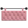 vidaXL T&ecirc;te de lit suspendue Rose 110 x 55 x 7 cm Velours
