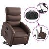 vidaXL Fauteuil inclinable marron similicuir
