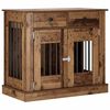 vidaXL Meuble de cage pour chien Bois ancien 90 x 47,5 x 80 cm