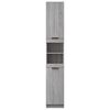 vidaXL Armoire de bain Sonoma gris 32x34x188,5 cm Bois d'ingénierie