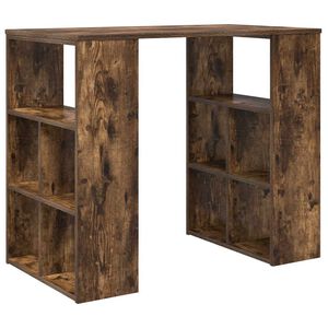 vidaXL Bureau Ch&ecirc;ne fum&eacute; 90 x 50 x 75 cm Bois d'ing&eacute;nierie