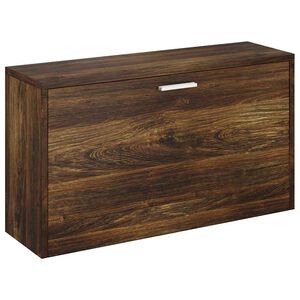 vidaXL Banc &agrave; chaussures Ch&ecirc;ne fum&eacute; 80x24x45 cm Bois d'ing&eacute;nierie
