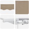 vidaXL Auvent R&eacute;tractable Beige 250 x 200 cm tissu