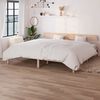 vidaXL Cadre de lit sans matelas bois massif 200x200 cm