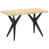vidaXL Table &agrave; manger 120x60x76 cm Bois de manguier massif