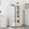 vidaXL Armoire de salle de bain avec porte VIGO Blanc et Blanc Antique