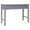vidaXL Buffet Gris 108x45x76 cm Bois de Paulownia massif