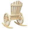 vidaXL Chaise à bascule Adirondack bois de sapin massif