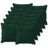 vidaXL Coussin avec oreiller HOUTEN 12 pc Vert fonc&eacute; Fl&oslash;jl