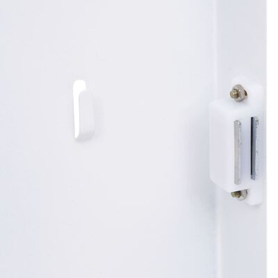 vidaXL Boîte à clés avec panneau magnétique Blanc 35x35x5,5 cm