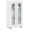 vidaXL Buffet avec &eacute;tag&egrave;re FLORIN Blanc brillant 55,5 x 29 x 103 cm