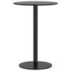 vidaXL Table de jardin ronde noir Ø50x72 cm acier