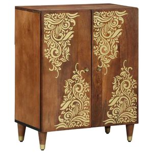 vidaXL Buffet Marron 60 x 33 x 75 cm Bois de mangue massif