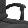 vidaXL Fauteuil de massage inclinable de bureau Noir Velours