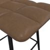vidaXL Tabourets de bar lot de 2 marron fonc&eacute; similicuir