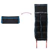 vidaXL Sac de rangement avec stockage Noir et Bleu 140 x 43 cm oxford