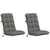 vidaXL Coussins de Chaise &agrave; Dossier Haut en 2 Pi&egrave;ces VIANEN 2 pc