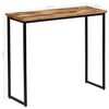 vidaXL Table console Teck recyclé massif 90 x 30 x 76 cm
