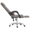 vidaXL Fauteuil de massage inclinable de bureau Taupe Tissu