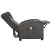 vidaXL Fauteuil de massage Gris clair Tissu