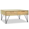 vidaXL Table basse 80x80x40 cm Teck massif