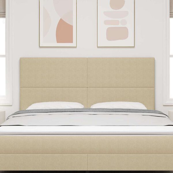 vidaXL T&ecirc;te de lit LED avec t&ecirc;te de lit Vert gris 180 cm Polyester