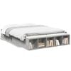 vidaXL Cadre de lit sans matelas gris b&eacute;ton 150x200 cm