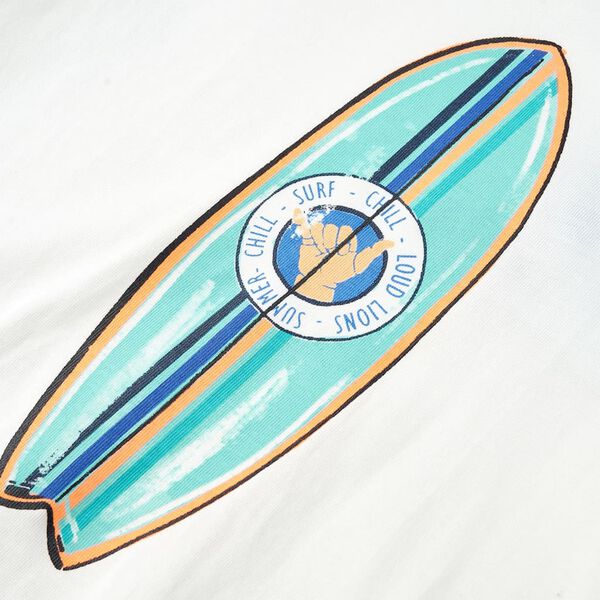 T-shirt pour enfants avec manches courtes &eacute;cru 92