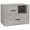 vidaXL Table de chevet Gris b&eacute;ton 60x36x45 cm Bois d'ing&eacute;nierie