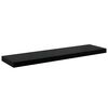 vidaXL &Eacute;tag&egrave;re murale flottante 2 pcs Noir brillant 90x23,5x3,8 cm MDF