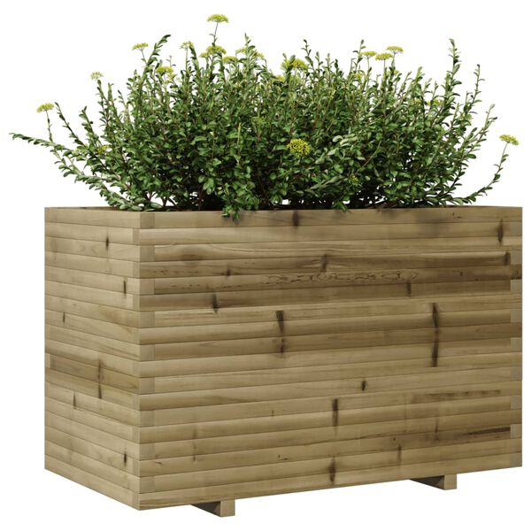 vidaXL Jardini&egrave;re 110x60x72 cm bois de pin impr&eacute;gn&eacute;