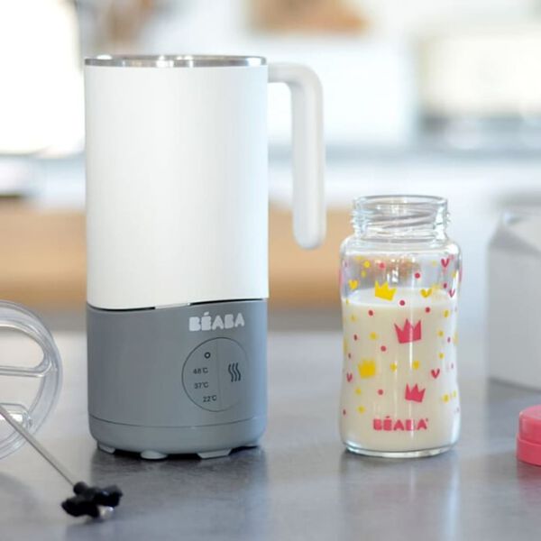 Beaba Appareil &agrave; lait b&eacute;b&eacute; Milk Prep 450 ml Blanc et gris