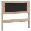 vidaXL T&ecirc;te de lit Autre Marron et noir 90 cm Bois massif en pin
