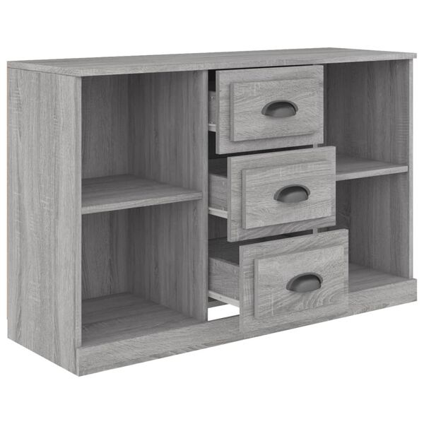 vidaXL Buffet sonoma gris 104,5x35,5x67,5 cm bois d'ing&eacute;nierie