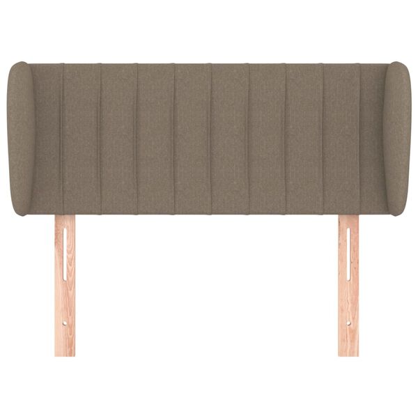 vidaXL T&ecirc;te de lit avec oreilles Taupe 103x23x78/88 cm Tissu