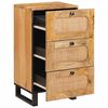 vidaXL Buffet avec tiroir Marron 40 x 33 x 75 cm Bois de mangue massif