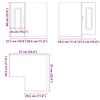vidaXL Armoire murale d'angle de cuisine Kalmar chêne fumé