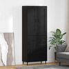 vidaXL Haut Armoire avec tiroir 2 pcs Ch&ecirc;ne noir Bois d'ing&eacute;nierie